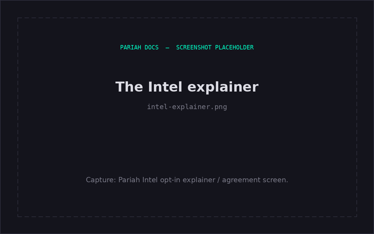 The Pariah Intel explainer